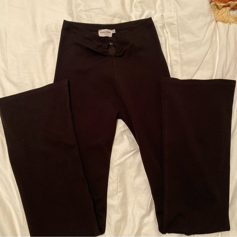 Susamusa Black O-Ring Pants - Size 10